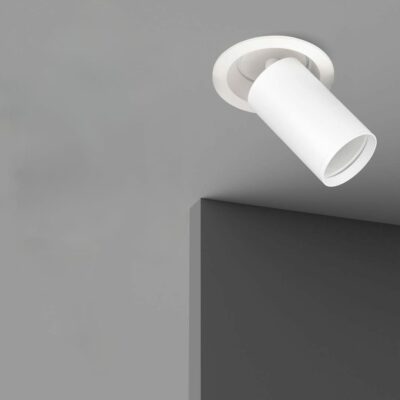 SUPPORT DE SPOT APPARENT Ø90*105BK+UV Chrome LUMIN 