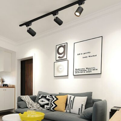 Projecteur sur Rail EKOLED 35W 3000K Noir 