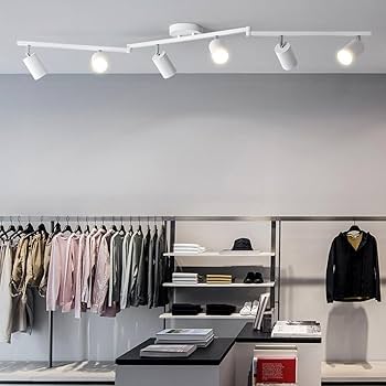 Spot sur Rail GU10 Aluminium Blanc LUMIN