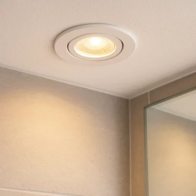 SUPPORT DE SPOT EKOLED ROND BLANC